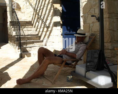 Sightseeing auf einem Familienausflug nach Zypern Stockfoto
