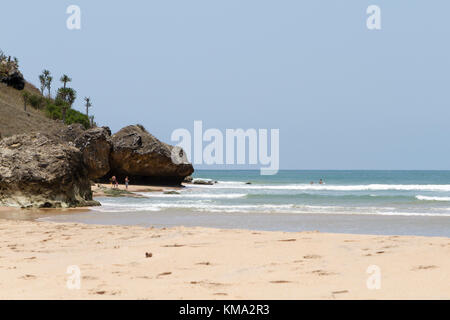 Afrikanische Strand Cabo ledo, Angola Stockfoto