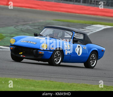 David tomkinson, Triumph Spitfire, 70er Sport Straße, hscc, Silverstone International Trophy, Silverstone historische Festival "Meeting, 20. Mai 2017, Chr Stockfoto