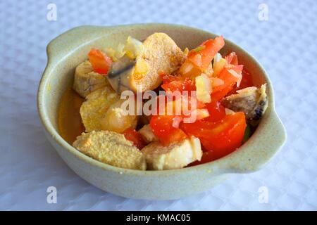 Fischrogen Vorspeise, Algarve, Algarve, Portugal, Europa Stockfoto