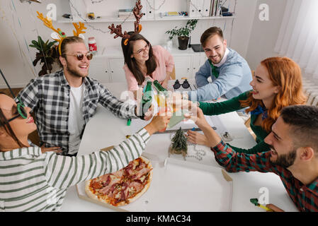 Office Party Cheers Stockfoto