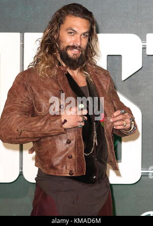 Justice League - Photocall at the College, Southampton Row, London mit: Jason Momoa Where: London, Vereinigtes Königreich Wann: 04 Nov 2017 Credit: WENN.com Stockfoto