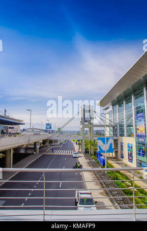 Quito, Ecuador - 23. November 2017: Schöne im Blick auf den Internationalen Flughafen Mariscal Sucre in Quito Stockfoto