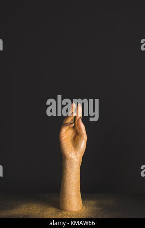 Wachs hand Stockfoto