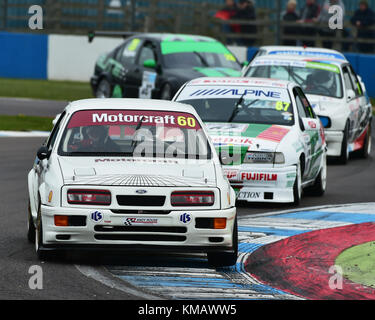 Mark Wright, Ford Sierra Rs 500, hscc, Super Touring Car Challenge 1970-2000 Tourenwagen, donington historische Festival, April, 2017, Motor Racing, Mot Stockfoto