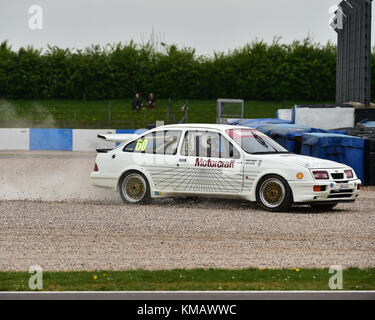 Mark Wright, Ford Sierra Rs 500, hscc, Super Touring Car Challenge 1970-2000 Tourenwagen, donington historische Festival, April, 2017, Motor Racing, Mot Stockfoto