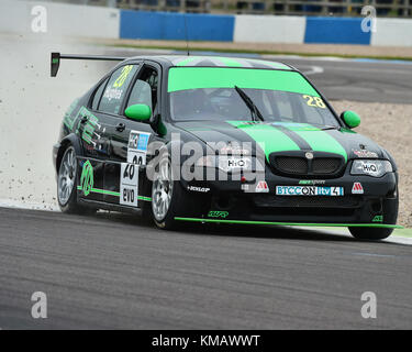 Jason Hughes, mg btcc, hscc, Super Touring Car Challenge 1970-2000 Tourenwagen, donington historische Festival, April, 2017, Rennsport, Motorsport, Stockfoto