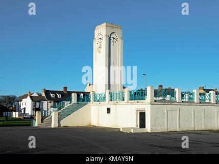 Der Uhrturm, Seaton Carew, County Durham, England Großbritannien Stockfoto