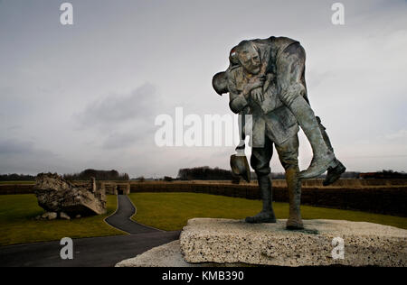 Die australische Memorial Park bei Fromelles, Nordfrankreich, wo die australischen Streitkräfte (AIF) so viele Männer im Juli 1916 verlor angreifenden Fromelles Ridge. Stockfoto