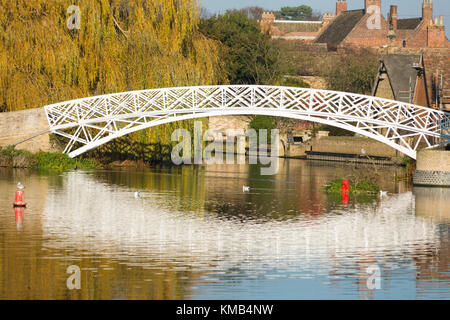 Die chinesische Brücke an Godmanchester, Cambridgeshire, England, Großbritannien Stockfoto