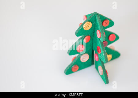 Thema Weihnachten Dekoration Weihnachten Baum Handwerk Stockfoto