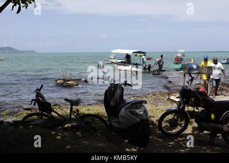 Mahébourg ist eine kleine Stadt an der Südostküste der Insel Mauritius. Es gilt als das wichtigste Dorf des Grand Port District. Stockfoto