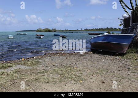 Mahébourg ist eine kleine Stadt an der Südostküste der Insel Mauritius. Es gilt als das wichtigste Dorf des Grand Port District. Stockfoto
