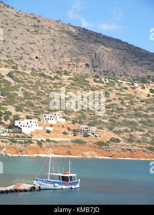 Familienbesichtigung während der Reise nach Kreta Griechenland Stockfoto