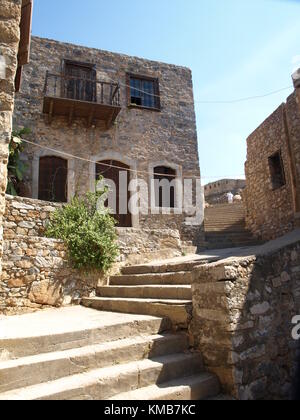 Familienbesichtigung während der Reise nach Kreta Griechenland Stockfoto