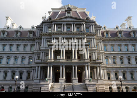 Eisenhower Executive Office Building an der Pennsylvania Avenue NW, Washington DC, USA. Stockfoto