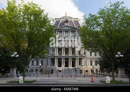 Eisenhower Executive Office Building an der Pennsylvania Avenue NW, Washington DC, USA. Stockfoto