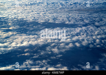 Skyscape Gesehen vom Flugzeug Stockfoto
