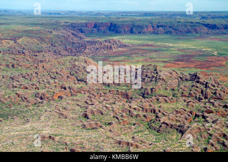 Antenne der Bungle Bungles Felsformation im Purnululu National Park Stockfoto