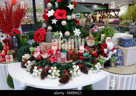 Weihnachtsdekoration capture in voller Breite geschossen Stockfoto