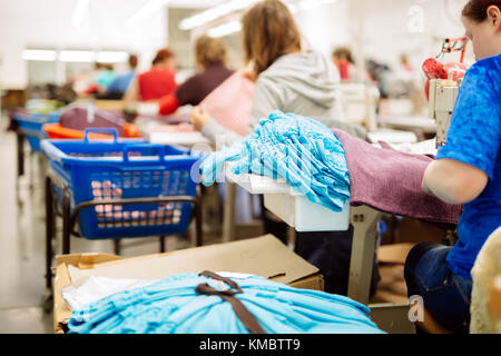 Stoff- und Textilindustrie Stockfoto