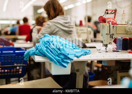 Stoff- und Textilindustrie Stockfoto