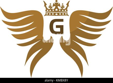 Wing shield Crown ersten g Stock Vektor
