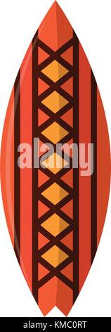 Abstrakte Sommer surfboard Stock Vektor