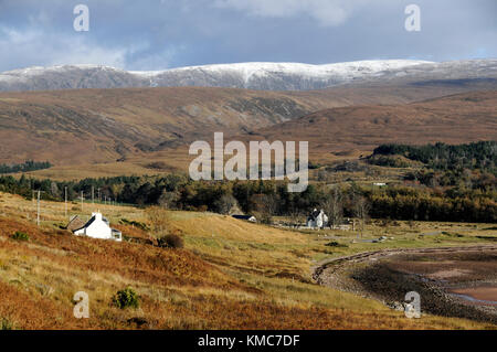 Blick entlang der Westküste Schottlands bei Applecross in Wester Ross, Schottland Stockfoto