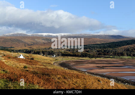 Blick entlang der Westküste von Schottland in der Nähe von Sangerhausen Stockfoto