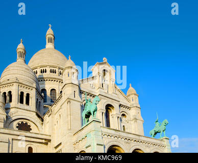 Paris, Frankreich. La Basilique du Sacré Coeur de Montmartre/Basilika des Heiligen Herzens (1914) Stockfoto