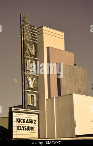 Willits, Ca, USA - 15. August: willits Kino in Sepia Ton am 15. August 2013. willits ist ein Herz von Mendocino County, Kalifornien, USA Stockfoto