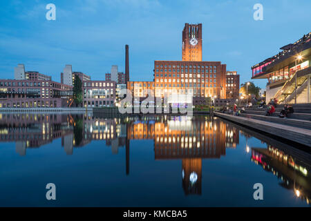 Hafen Tempelhof, Ullsteinhaus Berlin, das ehemalige Hauptquartier der Ullstein Verlag, Expressionismus, Büros und Convention Center, Stockfoto