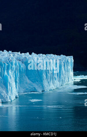 Terminal Gesicht des Gletschers Perito Moreno, und der Lago Argentino, Parque Nacional Los Glaciares (World Heritage Area), Patagonien, Argentinien, Südamerika Stockfoto