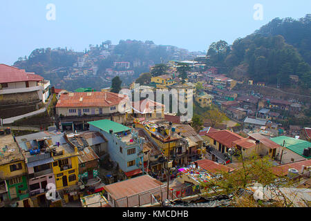 Altstadt von Mussoorie, Uttarakhand, Indien Stockfoto