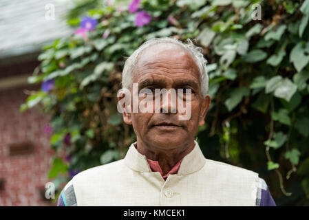 Porträt eines alten indischen Mann. Stockfoto