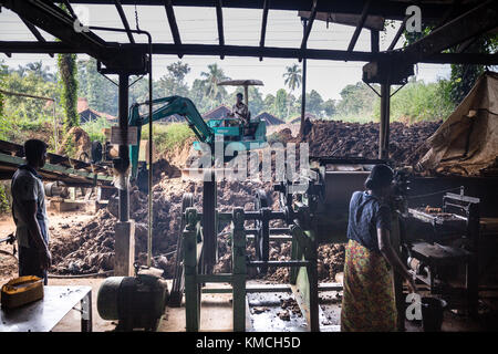 Tile factory Semuthu, Negombo Stockfoto