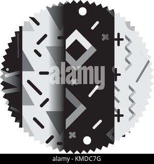 Graustufen Kreis mit grafischen Stil Zusammenfassung Hintergrund Stock Vektor