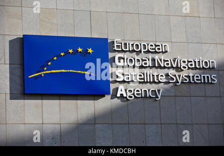 Agentur für das Europäische GNSS, GSA - Europäische Global Navigation Satellite Systems Agency Stockfoto