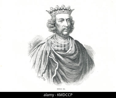 König Heinrich III. Von England, 1207–1272, regierte 1216-1272 Stockfoto