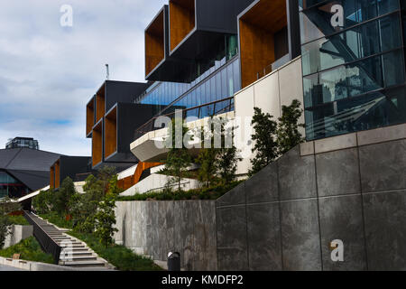 Das Messezentrum ICC Sydney auf der International Convention Centre Sydney (ICC Sydney), Australien Stockfoto