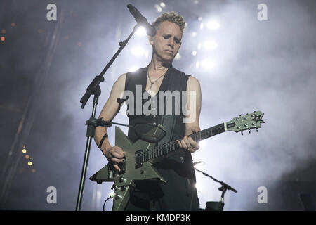 Martin Gore von Depeche Mode am 10. Oktober 2017 in der Oracle Arena in Oakland, Kalifornien. Stockfoto