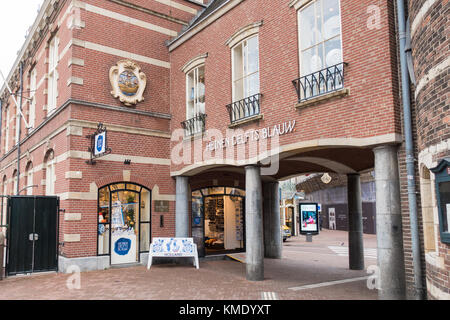 Von außen' heinen Delfts Blauw' shop auf muntplein in Amsterdam, Niederlande Stockfoto