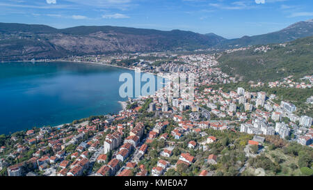 Luftaufnahme von Herceg Novi Stockfoto