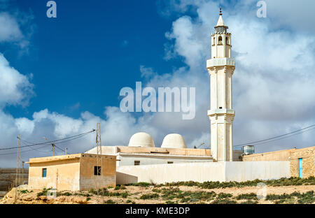 Moschee in Ksar Ouled Soltane in der Nähe von Tataouine, Tunesien Stockfoto