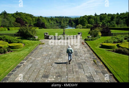 Mellerstain House & Gardens in der Nähe von Kelso, Scottish Borders ist der Wohnsitz der Familie des Grafen und der Gräfin von haddington. Stockfoto