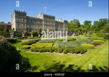 Mellerstain House & Gardens in der Nähe von Kelso, Scottish Borders ist der Wohnsitz der Familie des Grafen und der Gräfin von haddington. Stockfoto