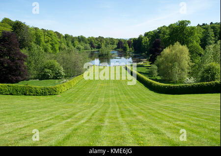 Mellerstain House & Gardens in der Nähe von Kelso, Scottish Borders ist der Wohnsitz der Familie des Grafen und der Gräfin von haddington. Stockfoto