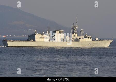 Ffh 337 hmcs Fredericton, Halifax klasse Fregatte der Royal Canadian Navy. Stockfoto