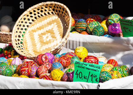 Velikonocni trh, Václavské namesti, Praha, Ceska republika / ostermarkt, Wenzelsplatz, Prag, Tschechische republik Stockfoto